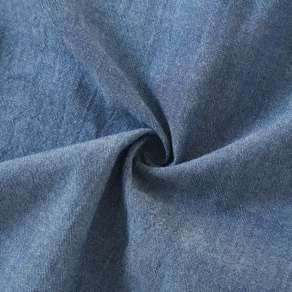 Einfarbiger Kimono-Pyjama mit geometrischem Kragen
