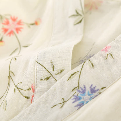 Geblümter Kimono aus Baumwollgaze
