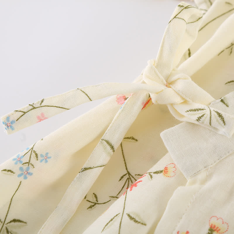 Geblümter Kimono aus Baumwollgaze