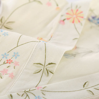 Geblümter Kimono aus Baumwollgaze