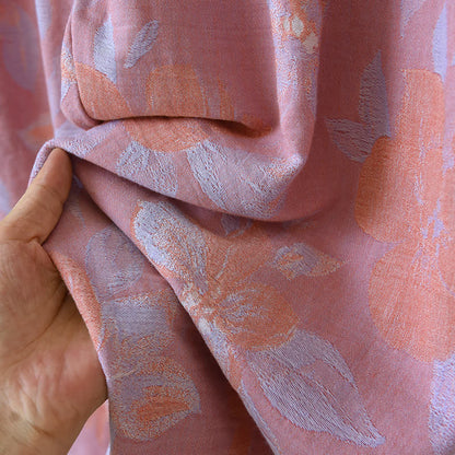 Orientalisches Nachtwäscheset aus Jacquard-Baumwolle mit Hostas-Print