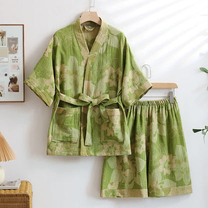 Unisex-Loungewear-Set aus Hibiskus-Baumwolle