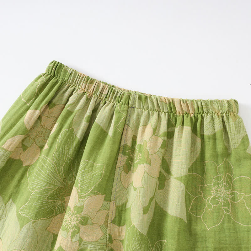 Unisex-Loungewear-Set aus Hibiskus-Baumwolle