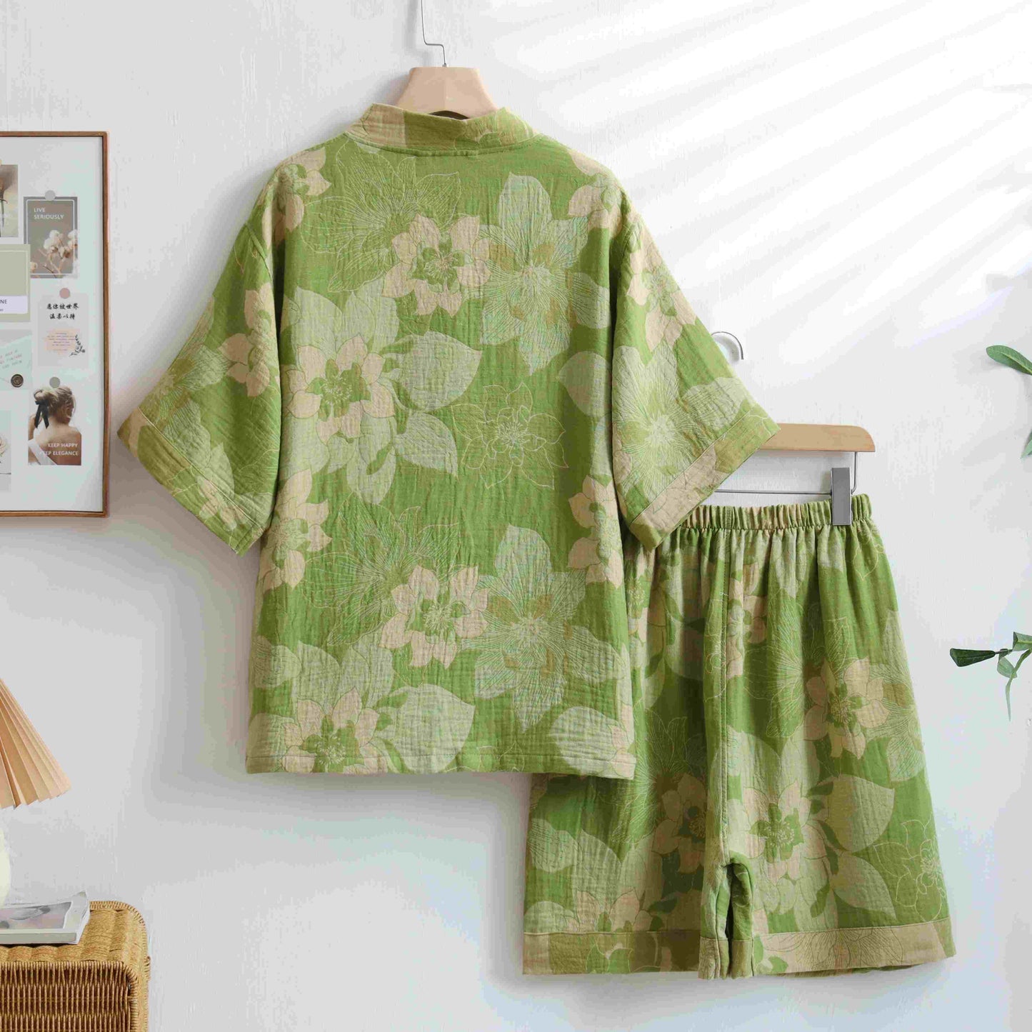 Unisex-Loungewear-Set aus Hibiskus-Baumwolle