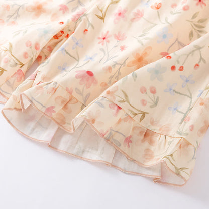 Pyjama-Set aus geblümter Baumwolle mit Camisole-Shorts