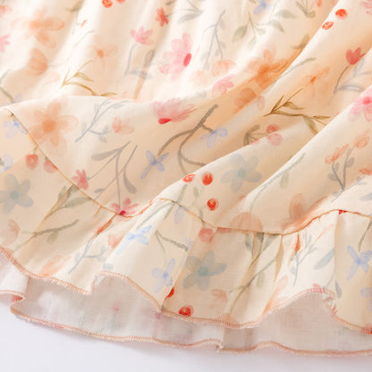 Pyjama-Set aus geblümter Baumwolle mit Camisole-Shorts