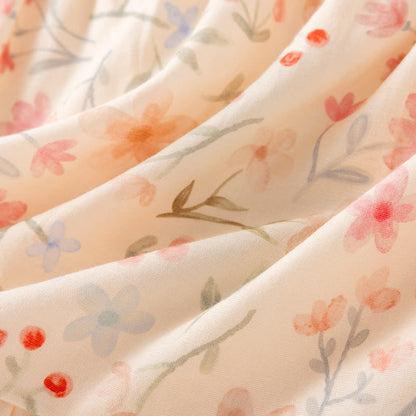 Pyjama-Set aus geblümter Baumwolle mit Camisole-Shorts