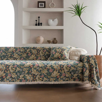 Jacquard-Sofaschutz mit Nelken-Motiv