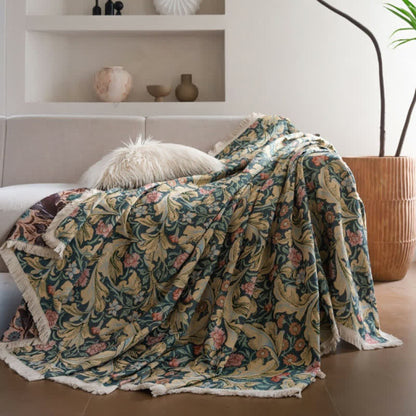 Jacquard-Sofaschutz mit Nelken-Motiv