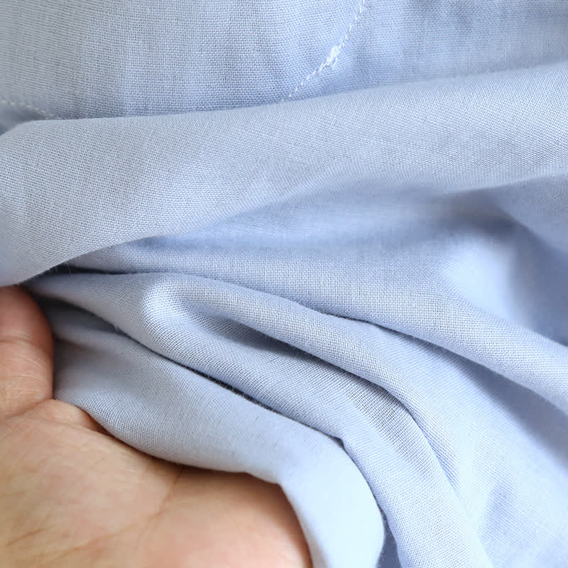 Einfarbiger Rüschen-Baumwollpyjama mit Camisole - image 15