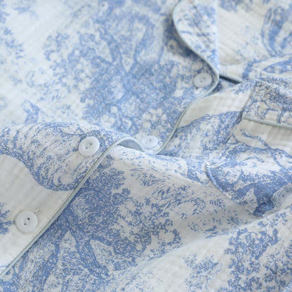 Loungewear-Set aus Baumwolle mit Tiger Tree-Print