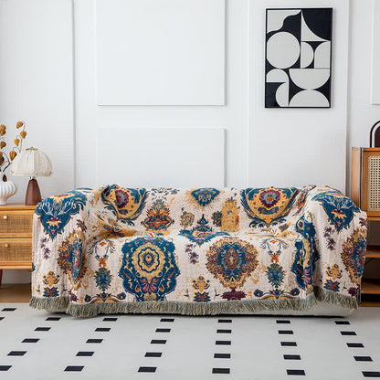 Baumwollgazedecke mit Boho-Tribal-Print