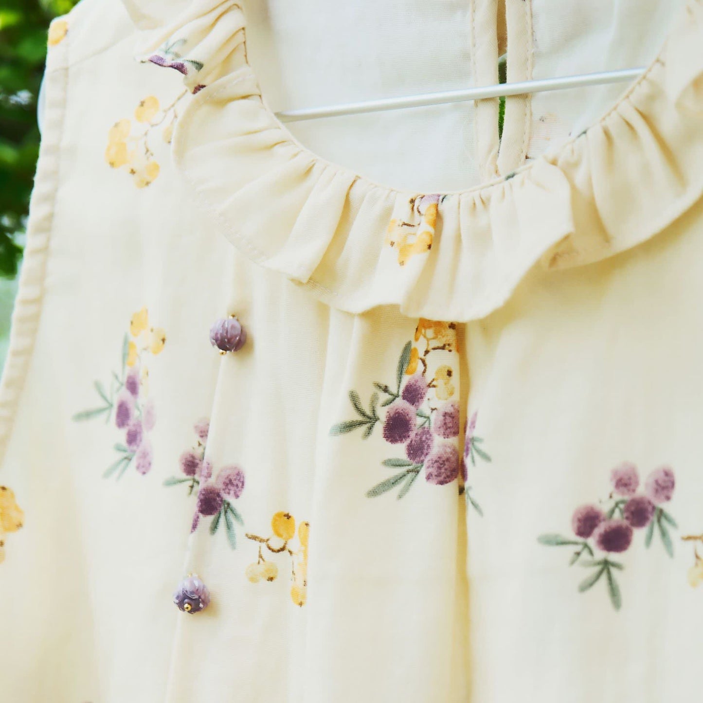 Ärmelloses Loungewear-Set aus Baumwolle mit Loquat-Print