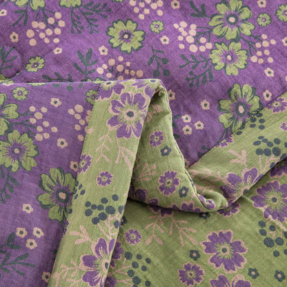 Jacquard-Steppdecke aus Baumwollgaze mit Pflaumenblütenmuster