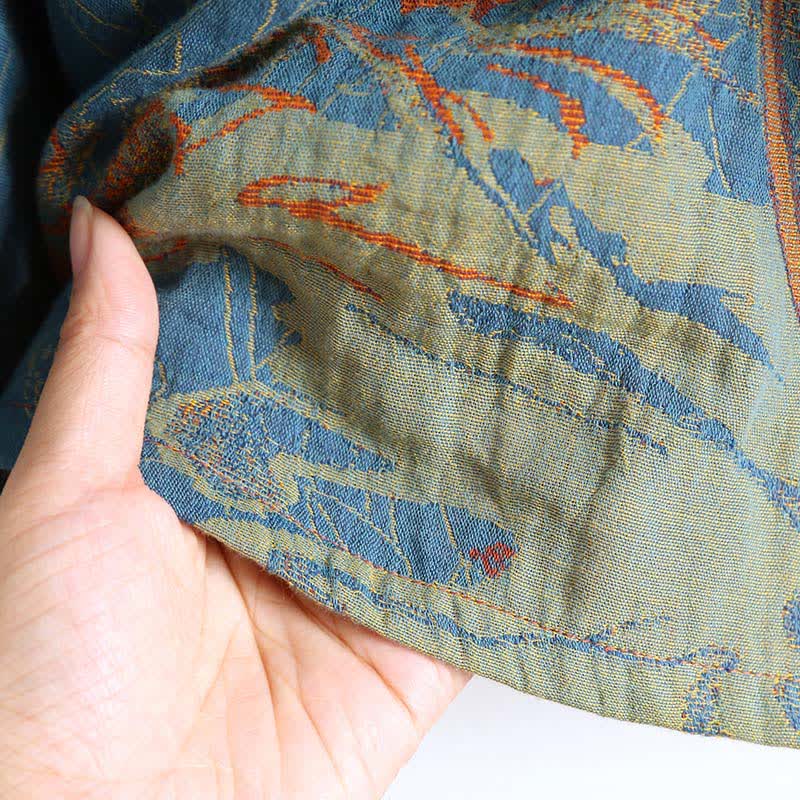 Vintage Lotus Baumwolle Double Gauze Nachthemd