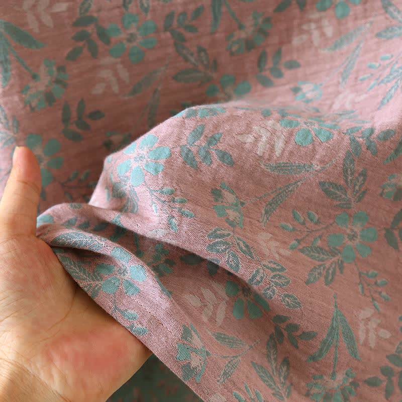 Pyjama aus Baumwollgaze-Jacquard mit orientalischem Blumenmuster