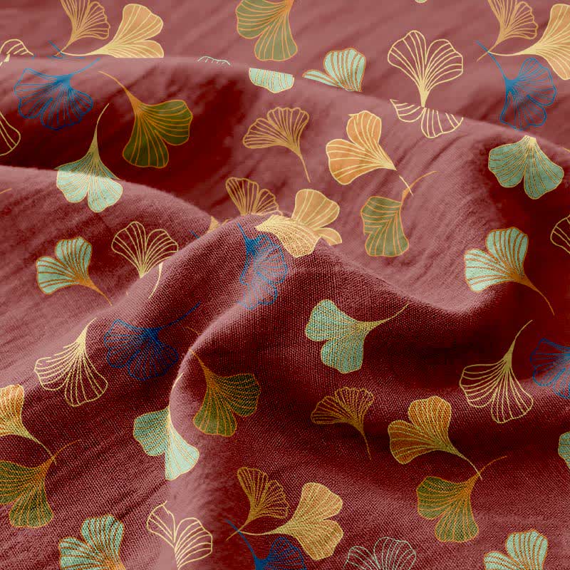 Tagesdecke aus Baumwollgaze-Jacquard „Ginkgo Biloba“ - image 12