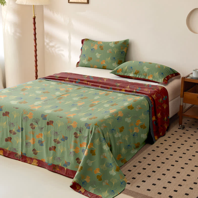 Tagesdecke aus Baumwollgaze-Jacquard „Ginkgo Biloba“ - image 17