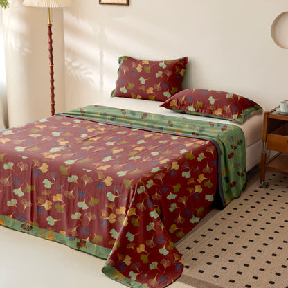 Tagesdecke aus Baumwollgaze-Jacquard „Ginkgo Biloba“ - image 10