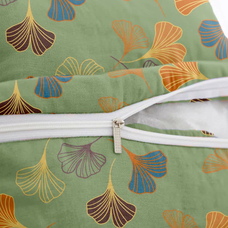 Quadratische Kissenbezüge aus Ginkgo-Biloba-Baumwolljacquard (2 Stück) - image 20