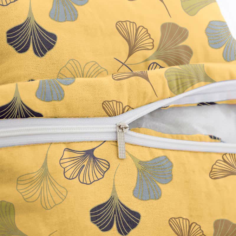 Quadratische Kissenbezüge aus Ginkgo-Biloba-Baumwolljacquard (2 Stück) - image 16