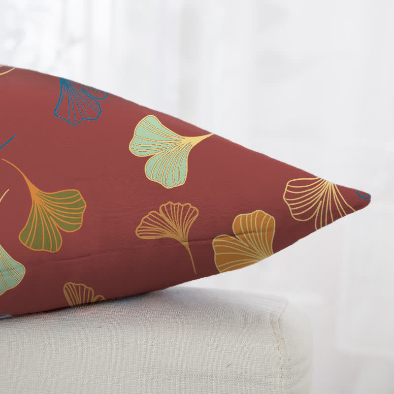Quadratische Kissenbezüge aus Ginkgo-Biloba-Baumwolljacquard (2 Stück) - image 23