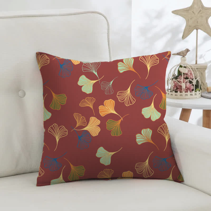 Quadratische Kissenbezüge aus Ginkgo-Biloba-Baumwolljacquard (2 Stück) - image 22