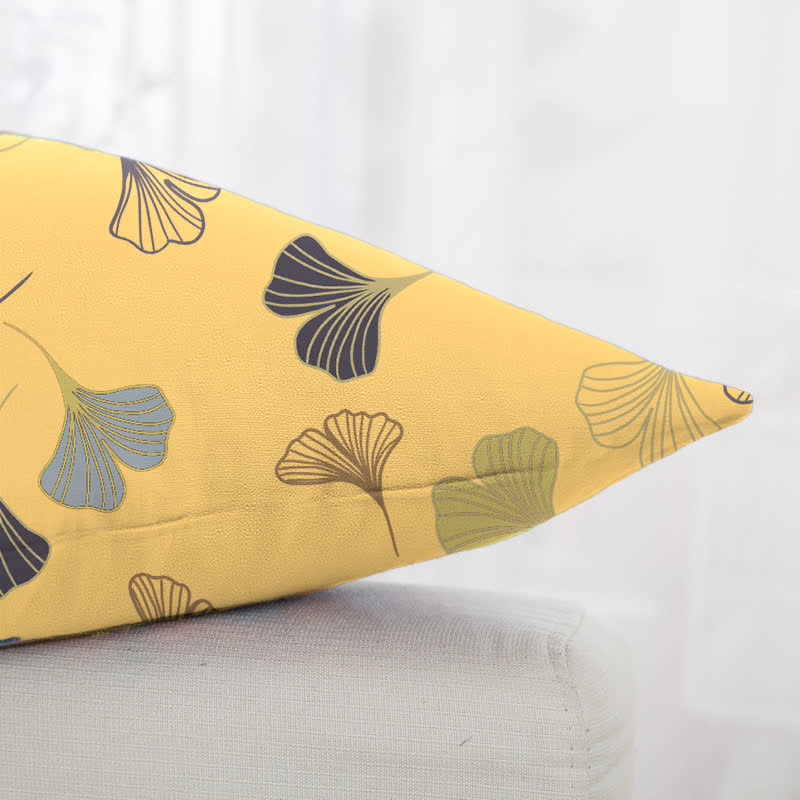 Quadratische Kissenbezüge aus Ginkgo-Biloba-Baumwolljacquard (2 Stück) - image 15