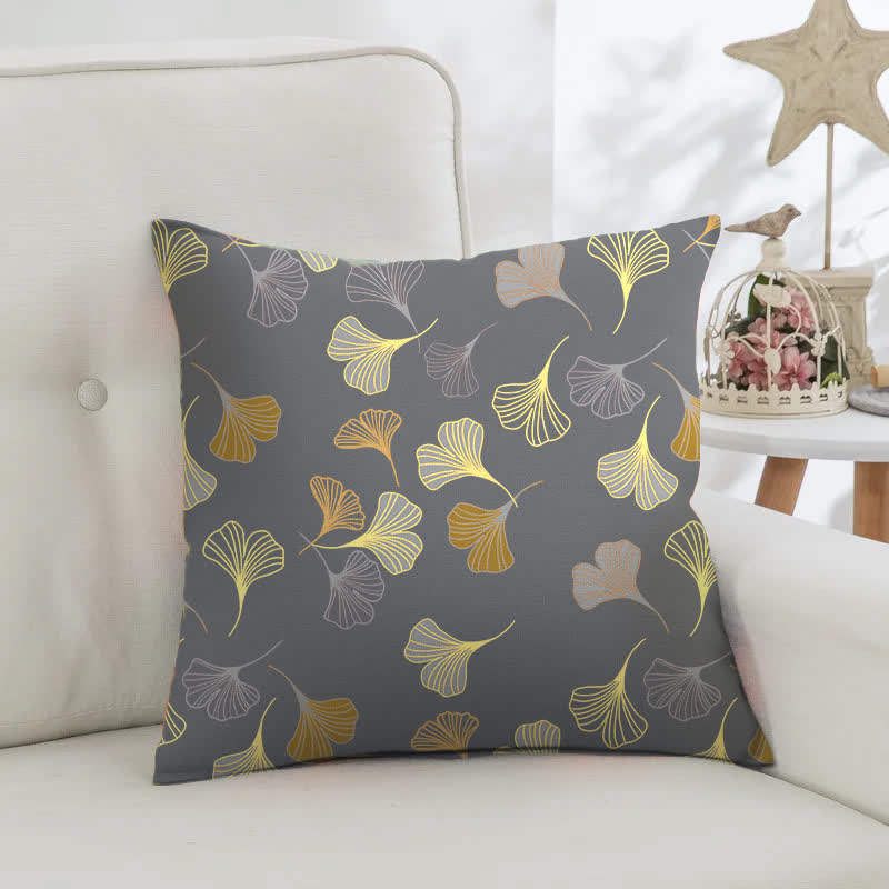 Quadratische Kissenbezüge aus Ginkgo-Biloba-Baumwolljacquard (2 Stück) - image 30