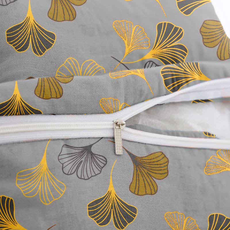 Quadratische Kissenbezüge aus Ginkgo-Biloba-Baumwolljacquard (2 Stück) - image 12