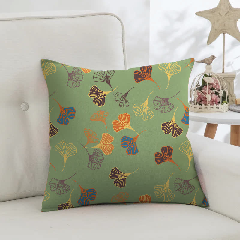 Quadratische Kissenbezüge aus Ginkgo-Biloba-Baumwolljacquard (2 Stück) - image 18