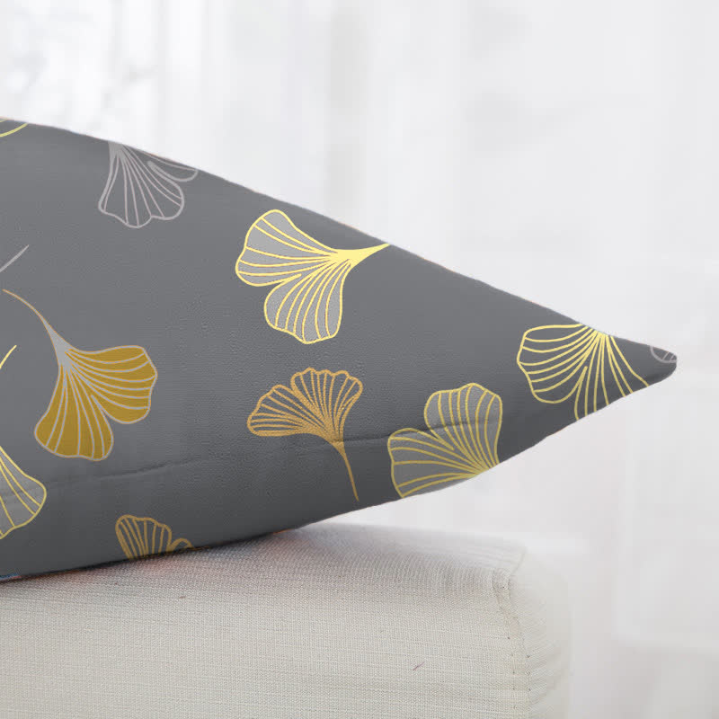 Quadratische Kissenbezüge aus Ginkgo-Biloba-Baumwolljacquard (2 Stück) - image 31