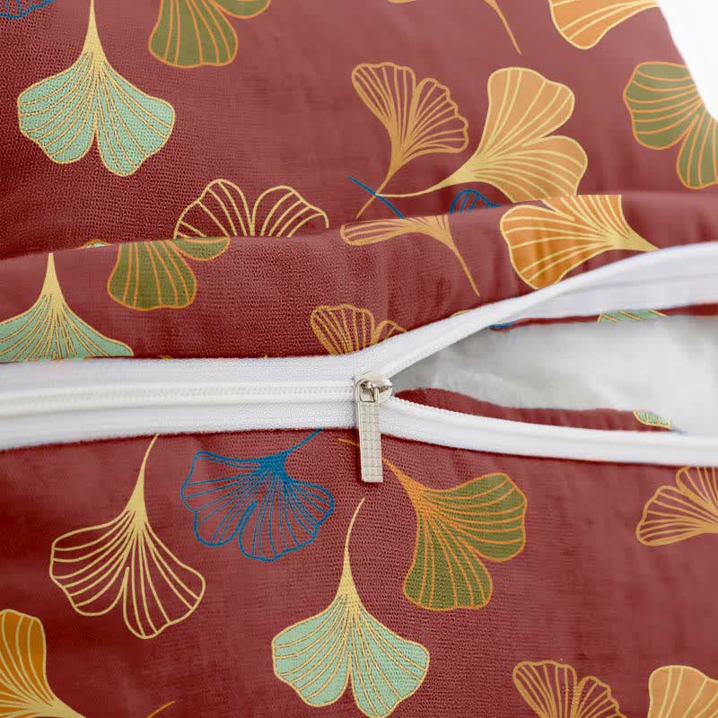 Quadratische Kissenbezüge aus Ginkgo-Biloba-Baumwolljacquard (2 Stück) - image 24