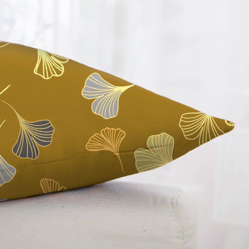 Quadratische Kissenbezüge aus Ginkgo-Biloba-Baumwolljacquard (2 Stück) - image 27