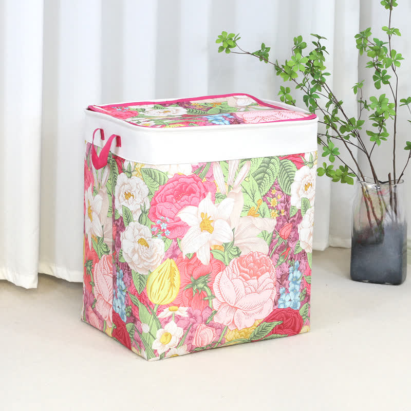 Aufbewahrungstasche mit Reißverschluss und Blumenblättern - A - 3 STÜCKE - 50cm x 40cm x 60cm - image 2
