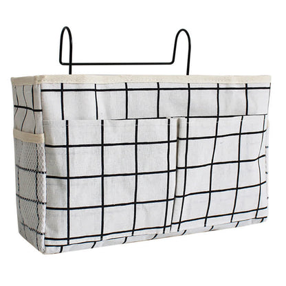Hängende Aufbewahrungstasche für Schlafsaalbetten - Weißer Block - 3 STÜCKE - 30cm x 10cm x 19cm - image 12