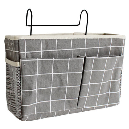 Hängende Aufbewahrungstasche für Schlafsaalbetten - Grauer Block - 3 STÜCKE - 30cm x 10cm x 19cm - image 13
