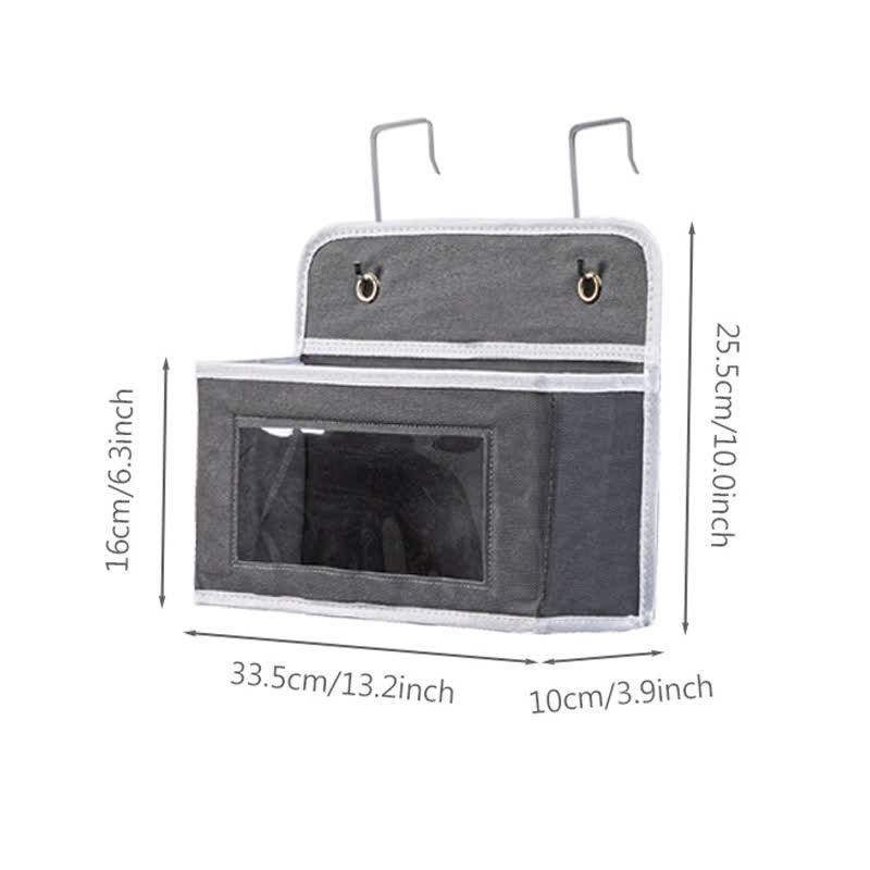 Hängender mehrschichtiger Aufbewahrungs-Organizer für Wohnheime - Dunkelgrau - 3 STÜCKE - 33.5cm x 10cm x 25.5cm - image 17