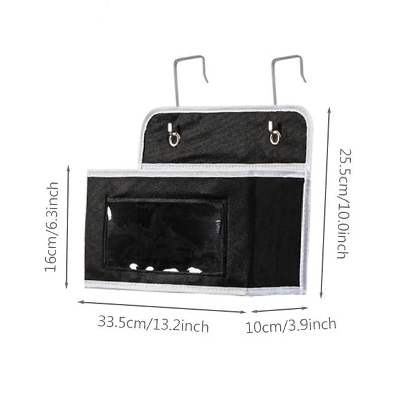 Hängender mehrschichtiger Aufbewahrungs-Organizer für Wohnheime - Schwarz - 3 STÜCKE - 33.5cm x 10cm x 25.5cm - image 13
