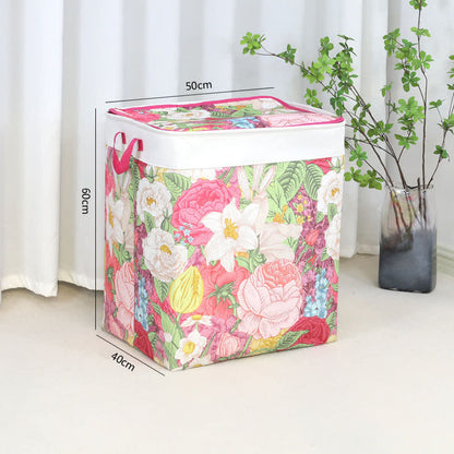Aufbewahrungstasche mit Reißverschluss und Blumenblättern - image 6