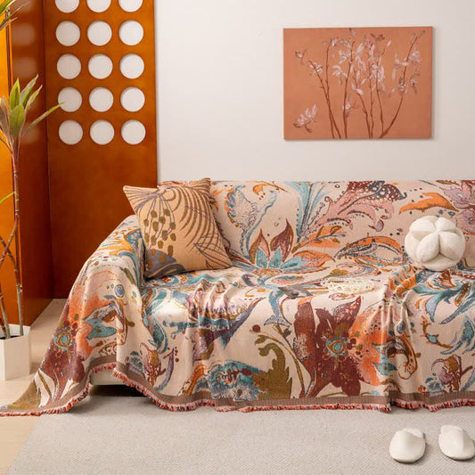 Sofaschoner mit Retro-Kunstmuster - 180cm x 340cm - image 1