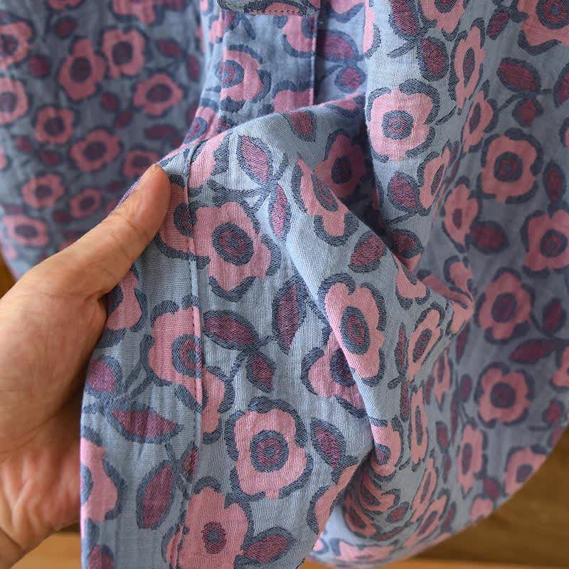 Japanischer Kimono-Bademantel aus Begonia-Baumwolle - image 10