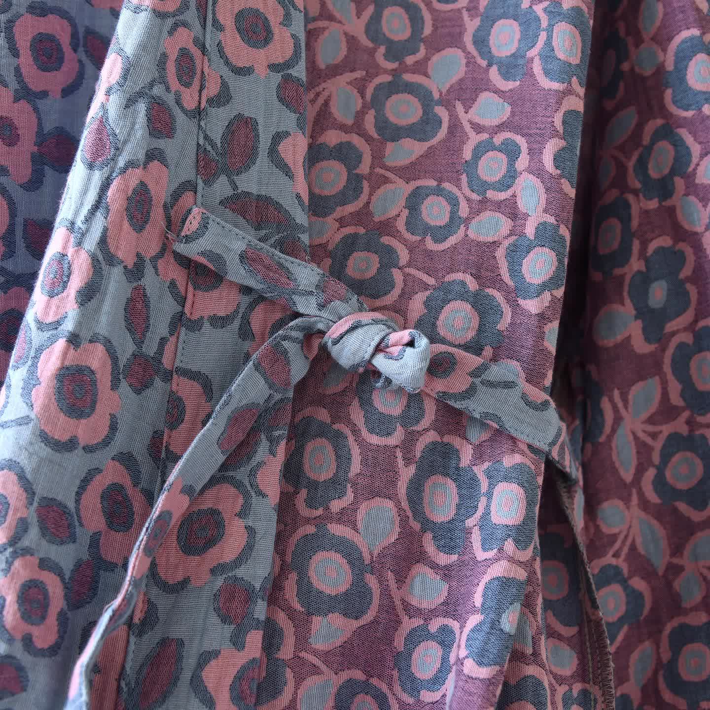 Japanischer Kimono-Bademantel aus Begonia-Baumwolle - image 11