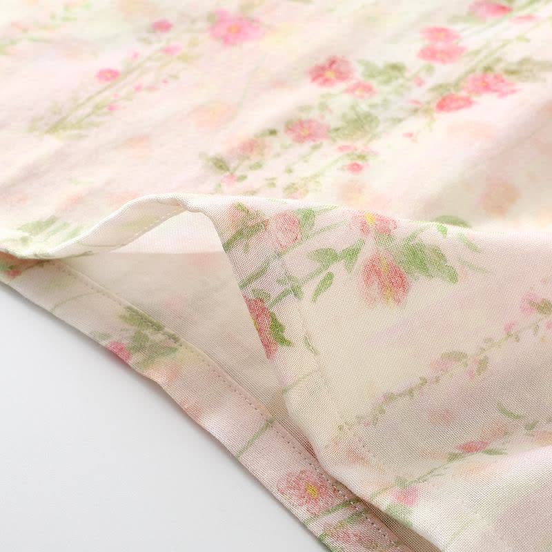 Pink Rose – Gepolsterte, ärmellose Nachtwäsche mit Rüschen - image 11