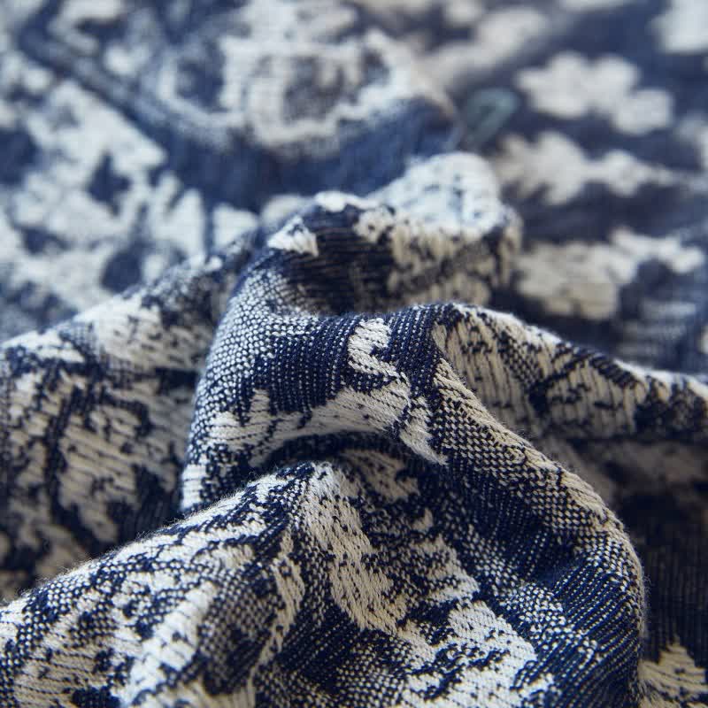 Retro Tribal Baumwollgaze Quasten Quilt - image 5