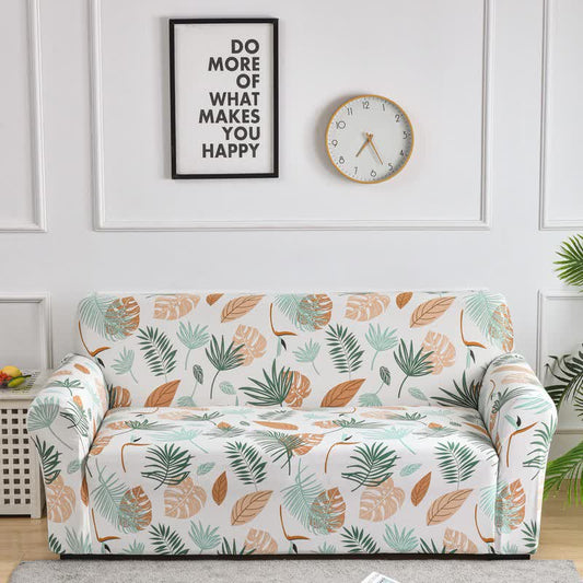 Stretch-Sofabezug mit Fallen-Leaf-Print - 4-Sitzer 235cm x 300cm - image 1