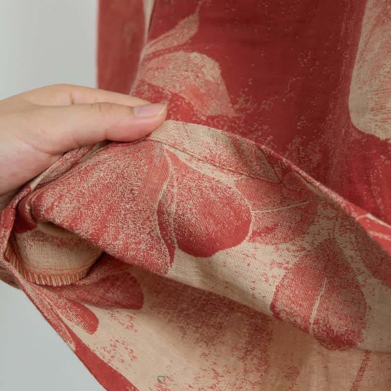 Hibiscus Jacquard-Pyjamashorts aus Baumwolle - image 4