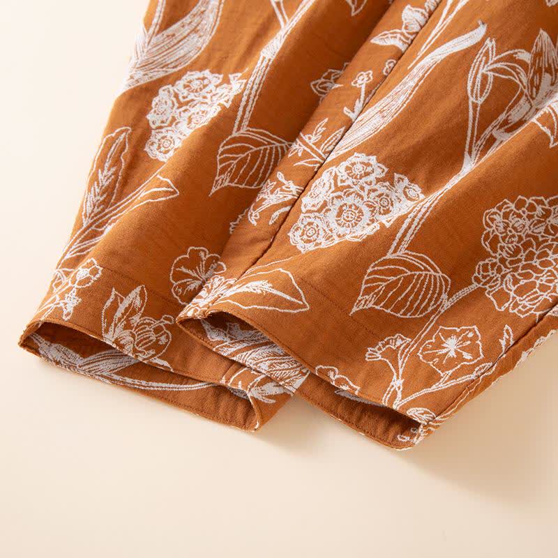 Loungehose aus Baumwollgaze „Lily“ in Jacquard-Optik - image 7