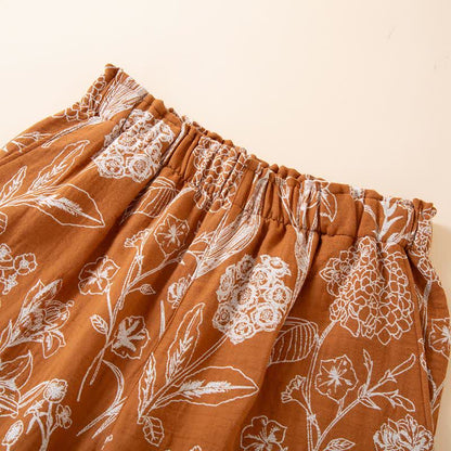 Loungehose aus Baumwollgaze „Lily“ in Jacquard-Optik - image 5