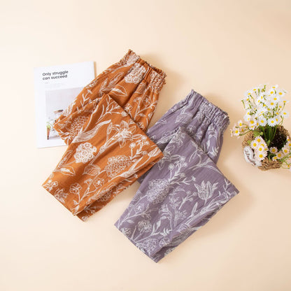 Loungehose aus Baumwollgaze „Lily“ in Jacquard-Optik - image 2